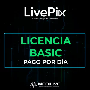 Publicidad de licencia Basic de LivePix y Mobilive