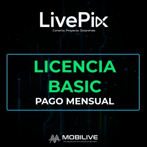 Publicidad de licencia básica pago mensual de LivePix